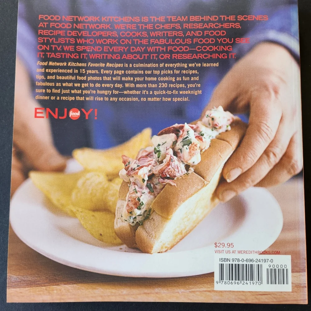 Food Network Red and Orange Cookbook for Kitchen Enthusiasts - Picture 2 of 3